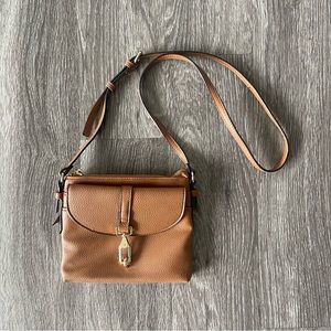 Steve Madden Brown Faux Leather Crossbody Purse
